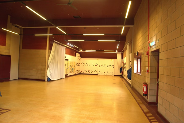Empty hall showing full size of room availability at Summerhill