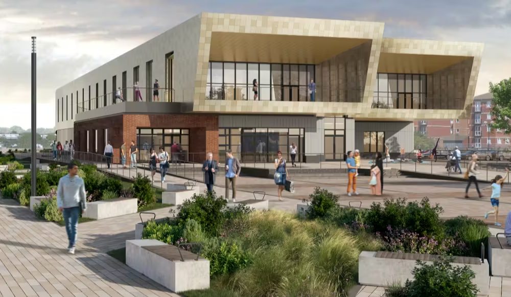 CGI image of new Highlight Wellbeing Hub
